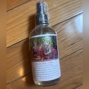 Sacred rose water aromatherapy mist, made with 100% pure rose oil.